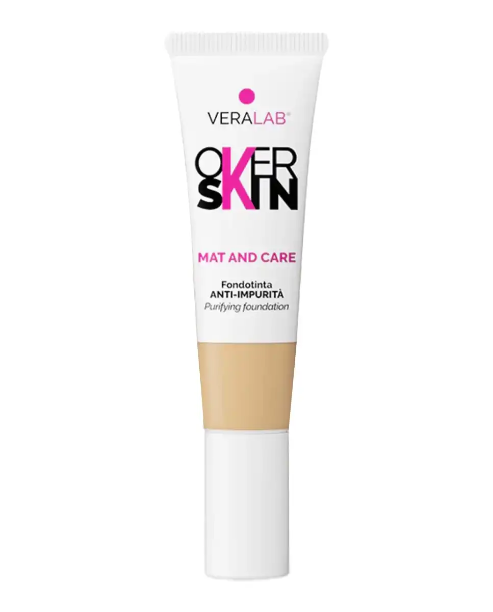 Base de Maquillaje Mat And Care Overskin 08 MOCHA - Veralab - Comparador de precios