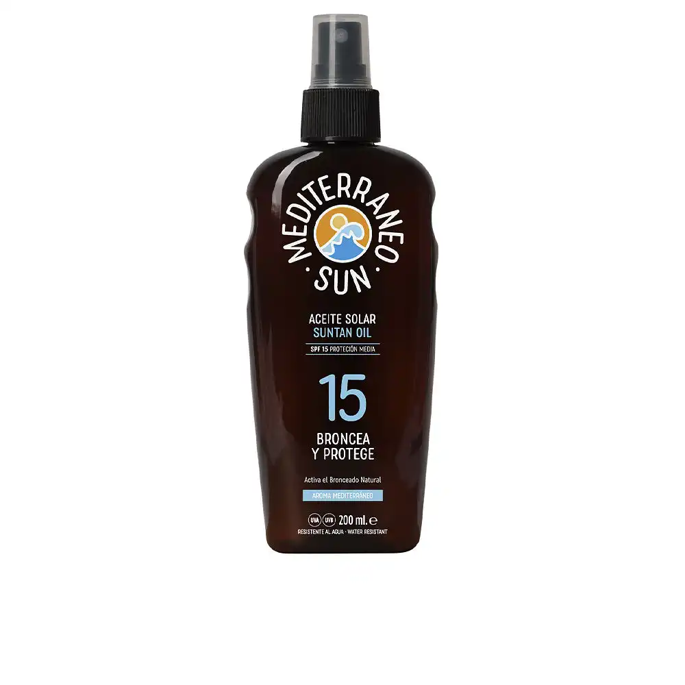 Coconut suntan oil dark tanning SPF15 200 ml - Mediterraneo Sun - Comparador de precios