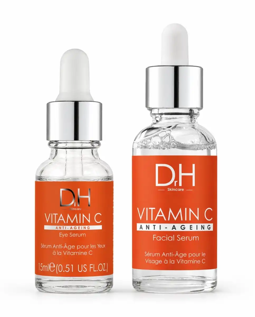 Dúo de sérums iluminadores antiedad con vitamina c Dr H 700 45 ml - Skin Chemists - Comparador de precios