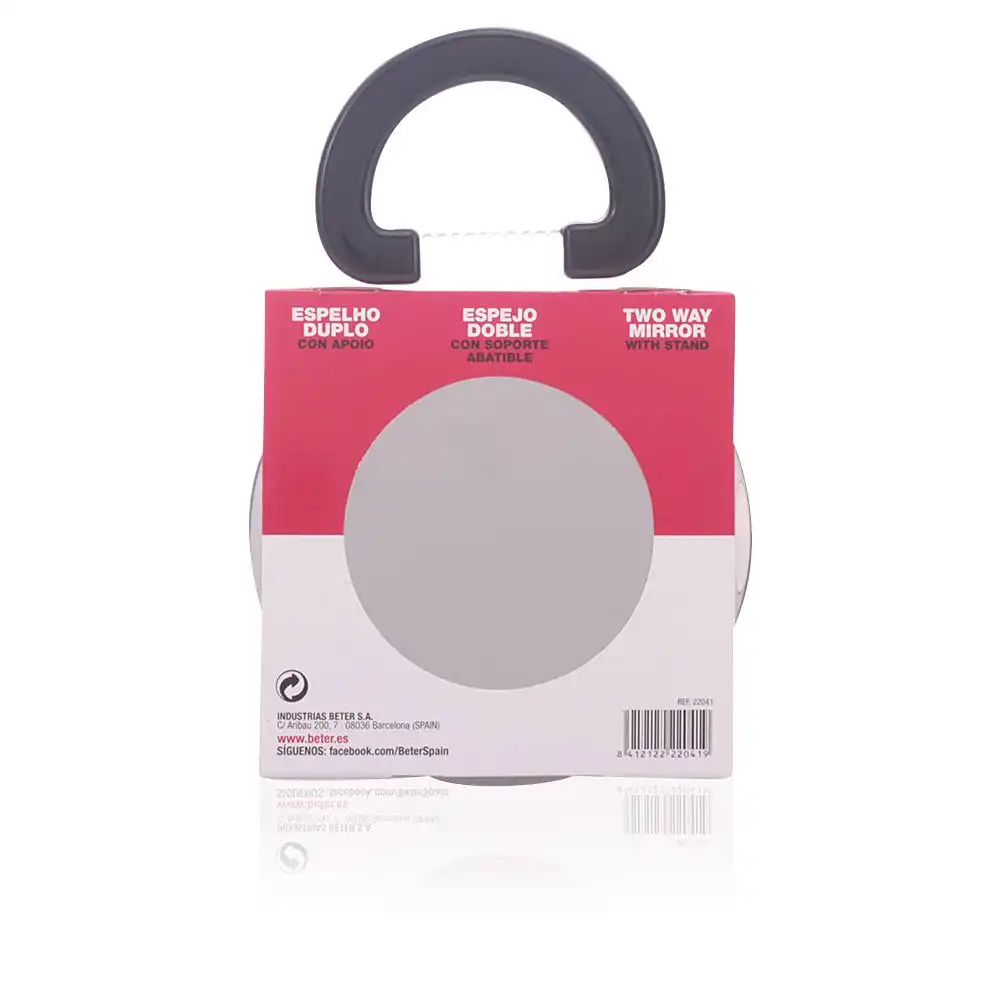 Espejo doble x2 con soporte abatible 12,5 cm 1 pz - Beter - Comparador de precios