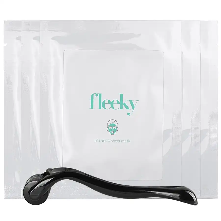 Fleeky - Mascarilla Facial Bio Botox con dermaroller de 540 agujas Mascarillas de celulosa 5 pieces unisex - Fleeky - Comparador de precios