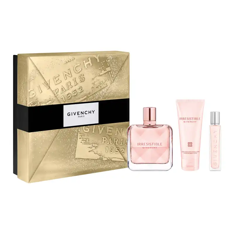 Irresistible Gift Set Eau De Parfum 80 Ml + Body Lotion 75 Ml + Travel Spray 12.5 Ml - Givenchy - Comparador de precios