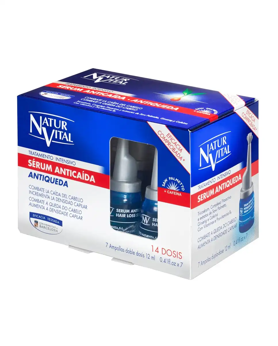 Natur Vital - Ampollas Serum Anticaídal 7 Uds - Natur Vital - Comparador de precios