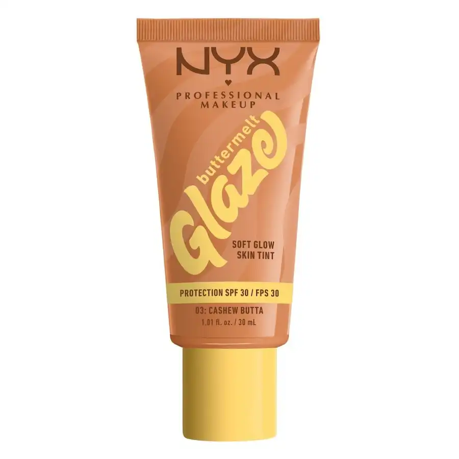 NYX Professional Makeup - Buttermelt Glaze FPS 30 Bases de maquillaje 30 ml 03W - CASHEW BUTTA - NYX Professional Makeup - Comparador de precios