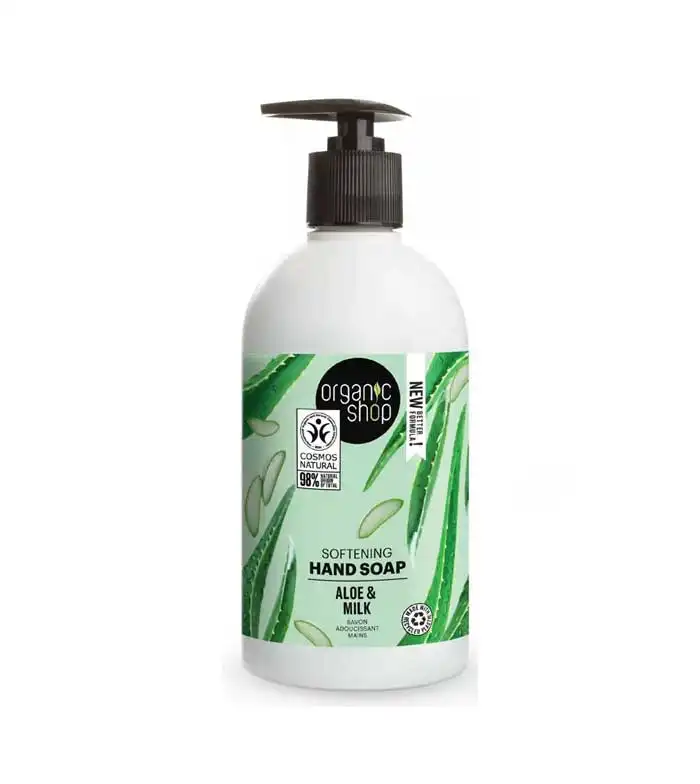 Organic Shop - Jabón de manos suavizante - Aloe orgánico y Leche - Organic Shop - Comparador de precios