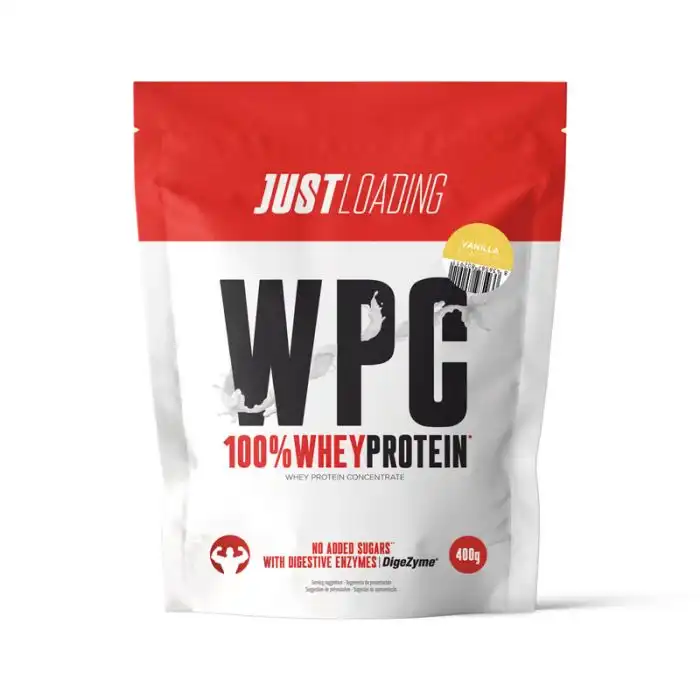 Proteína de Suero Concentrada de Vainilla 400 gr - Just Loading - Comparador de precios