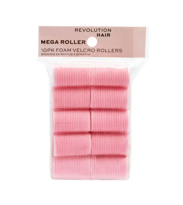 Revolution Haircare - Set de 10 rulos de velcro Mega Pink Rollers - Revolution Haircare - Comparador de precios