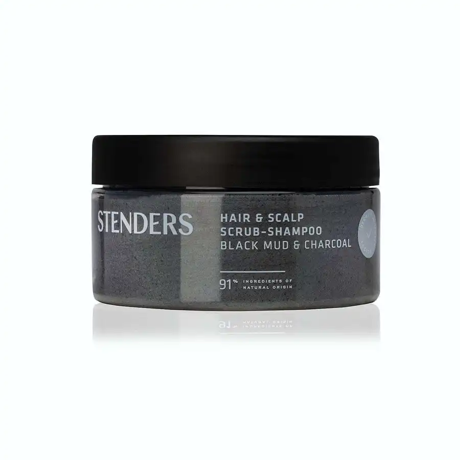 STENDERS - Black Mud And Charocal Hair Scrub Shampoo Cuidado del cuero cabelludo 300 g unisex - Stenders - Comparador de precios