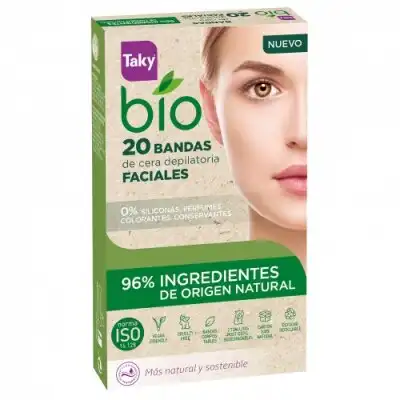 Taky Taky Bandas de Cera Depilatorias Faciales Bio, 20 un - Taky - Comparador de precios