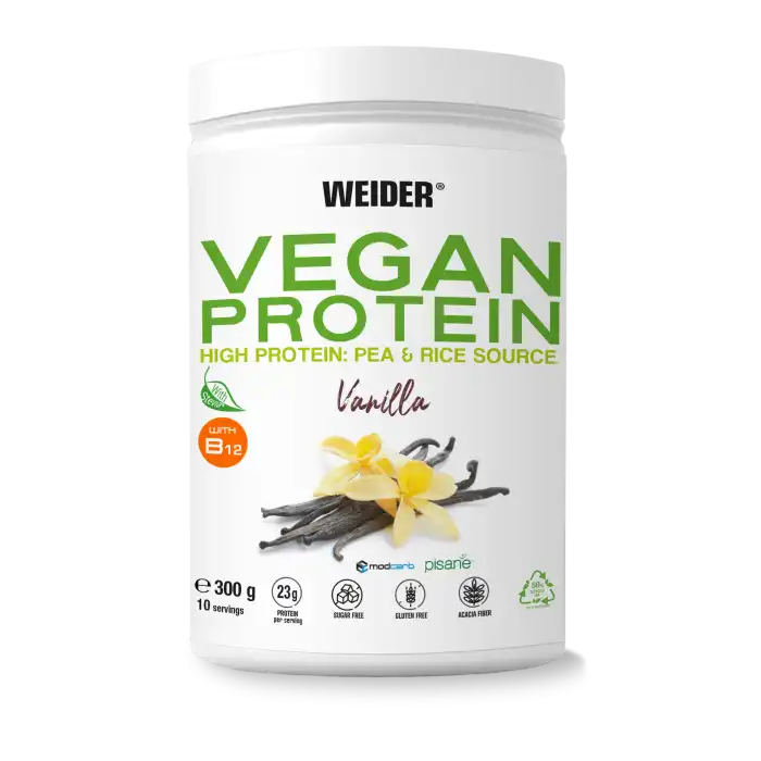 Vegan Protein Complemento alimenticio en polvo 300 gr - Weider - Comparador de precios
