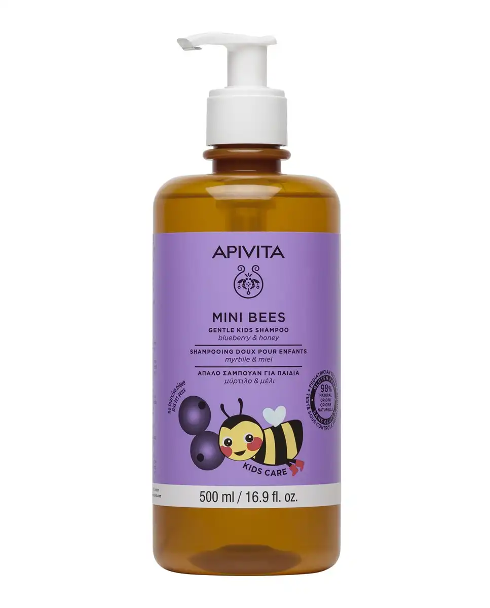 Apivita - Champú Suave Para Niños Con Arándano Y Miel Mini Bees 500 Ml - Apivita - Comparador de precios