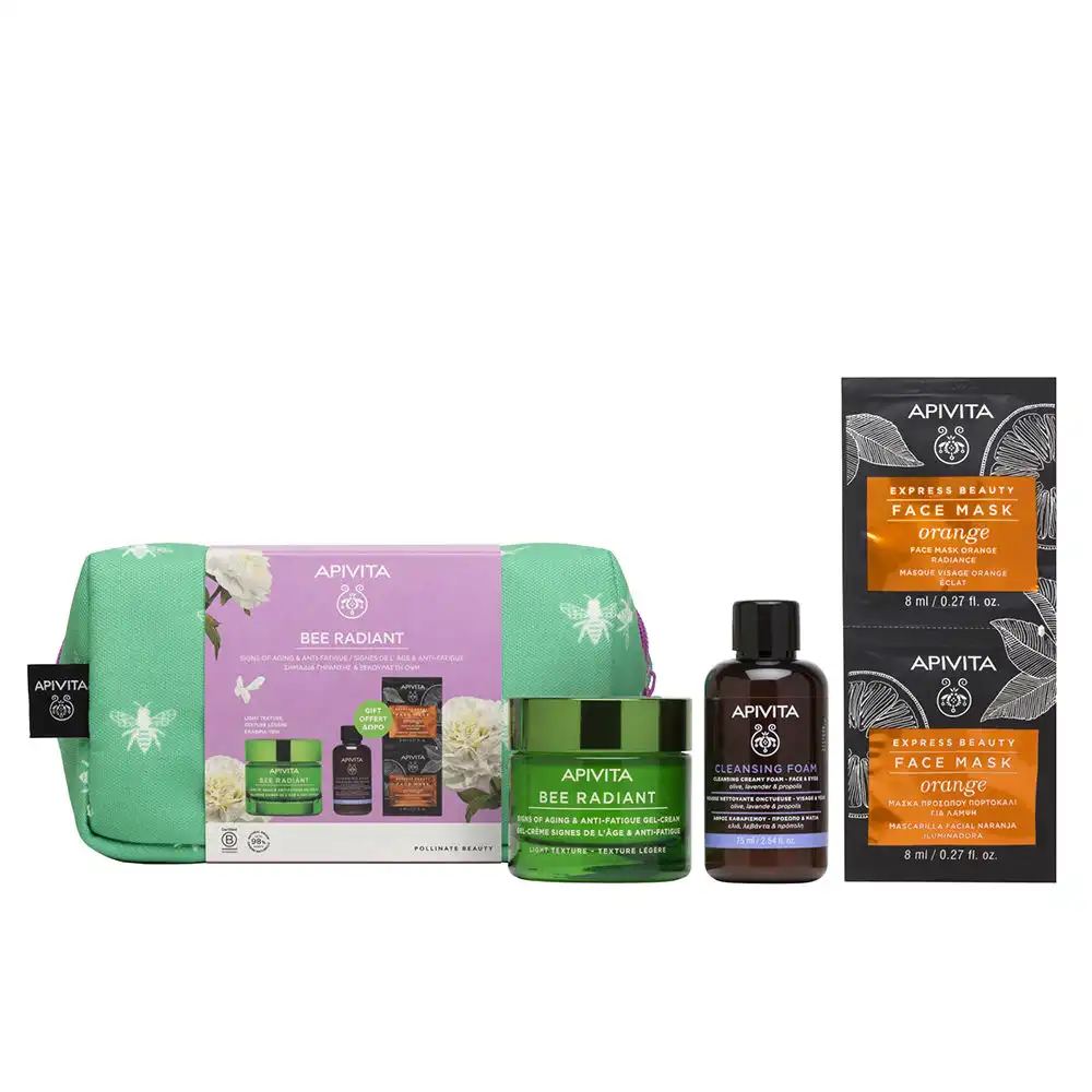Bee Radiant GEL-CREMA Signos De Envejecimiento Y Antifatiga Estuche 5 pz - Apivita - Comparador de precios