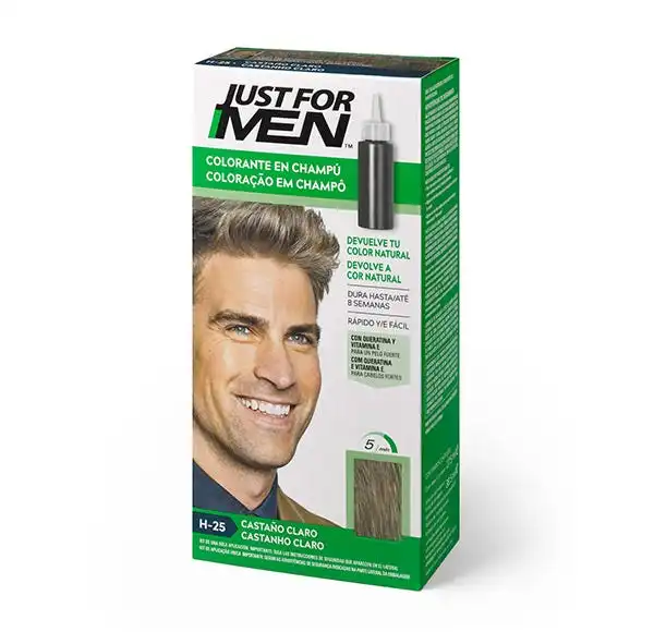 Colorante En Champú H-25 Castaño Claro - JUST FOR MEN - Comparador de precios
