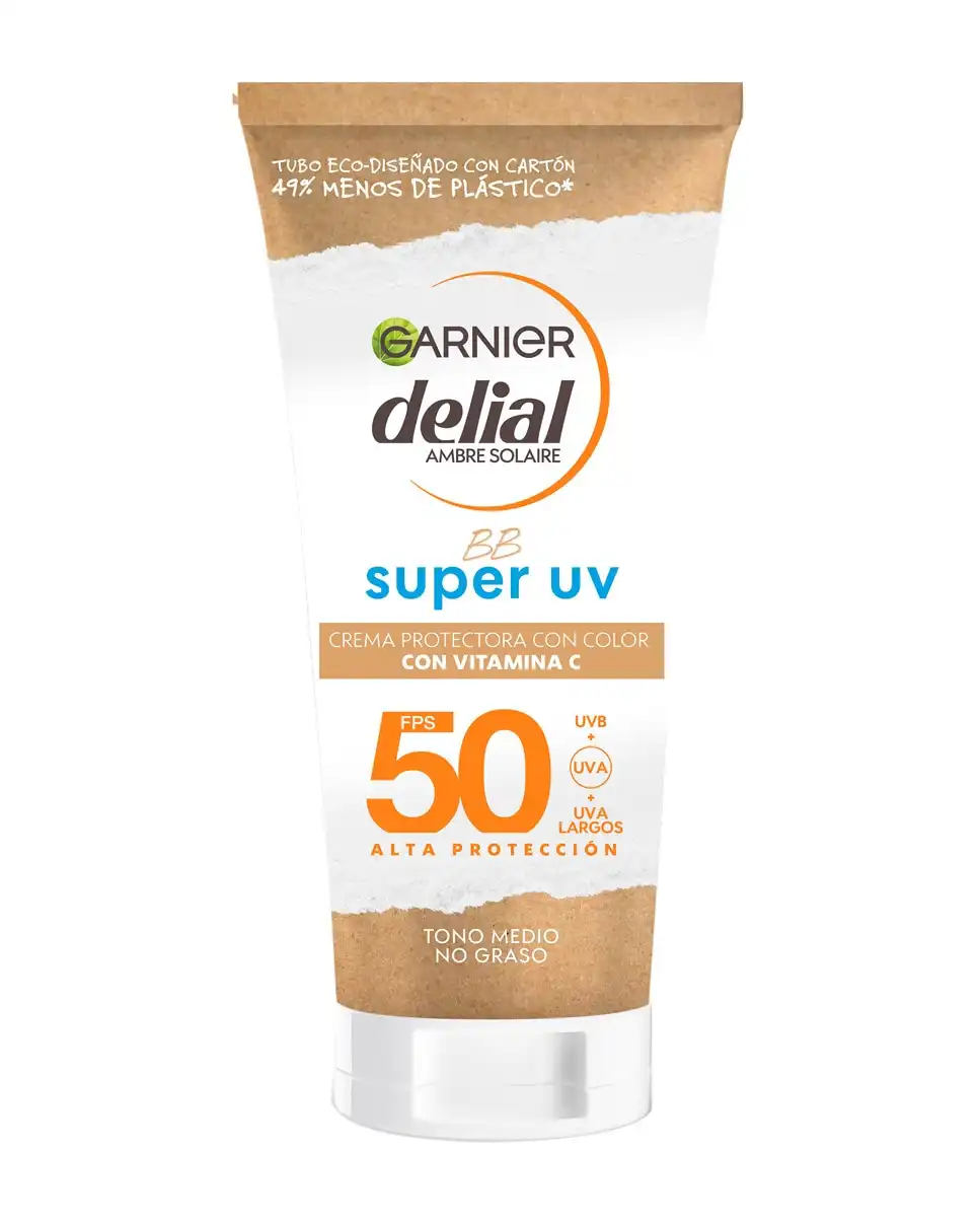 DELIAL - Crema Protectora Facial Con Color BB Super UV FPS 50 Tono Medio Garnier - DELIAL - Comparador de precios