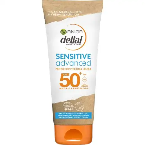 Delial Sensitive Advanced Spf50 200 ml Leche Solar Rostro y Cuerpo - DELIAL - Comparador de precios