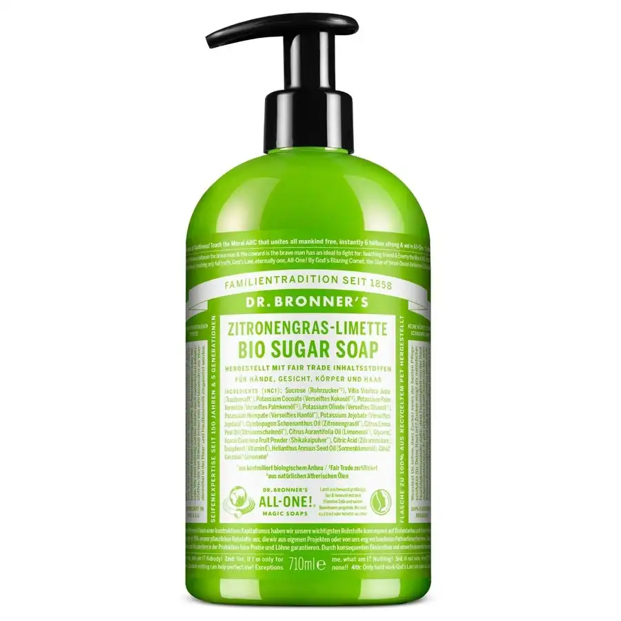 Dr. Bronner's - SUGAR SOAP LEMONGRASS Jabones 710 ml unisex - Dr. Bronners - Comparador de precios