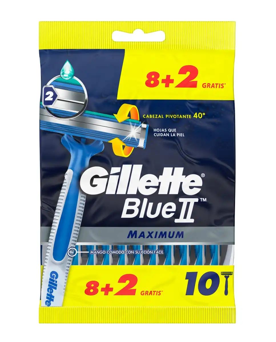 Gillette - Maquinillas De Afeitar Desechables Blue II Maximun - Gillette - Comparador de precios