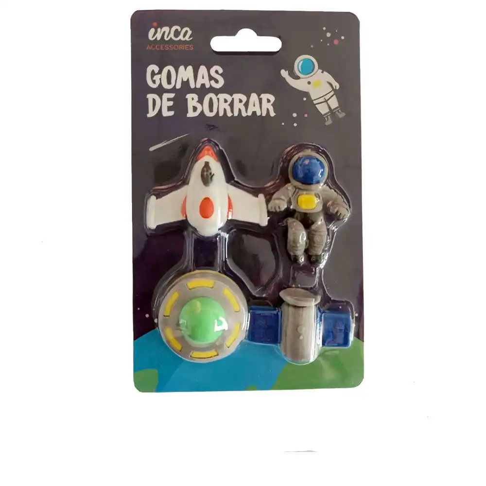Gomas De Borrar Espacio lote 4 pz - Inca - Comparador de precios