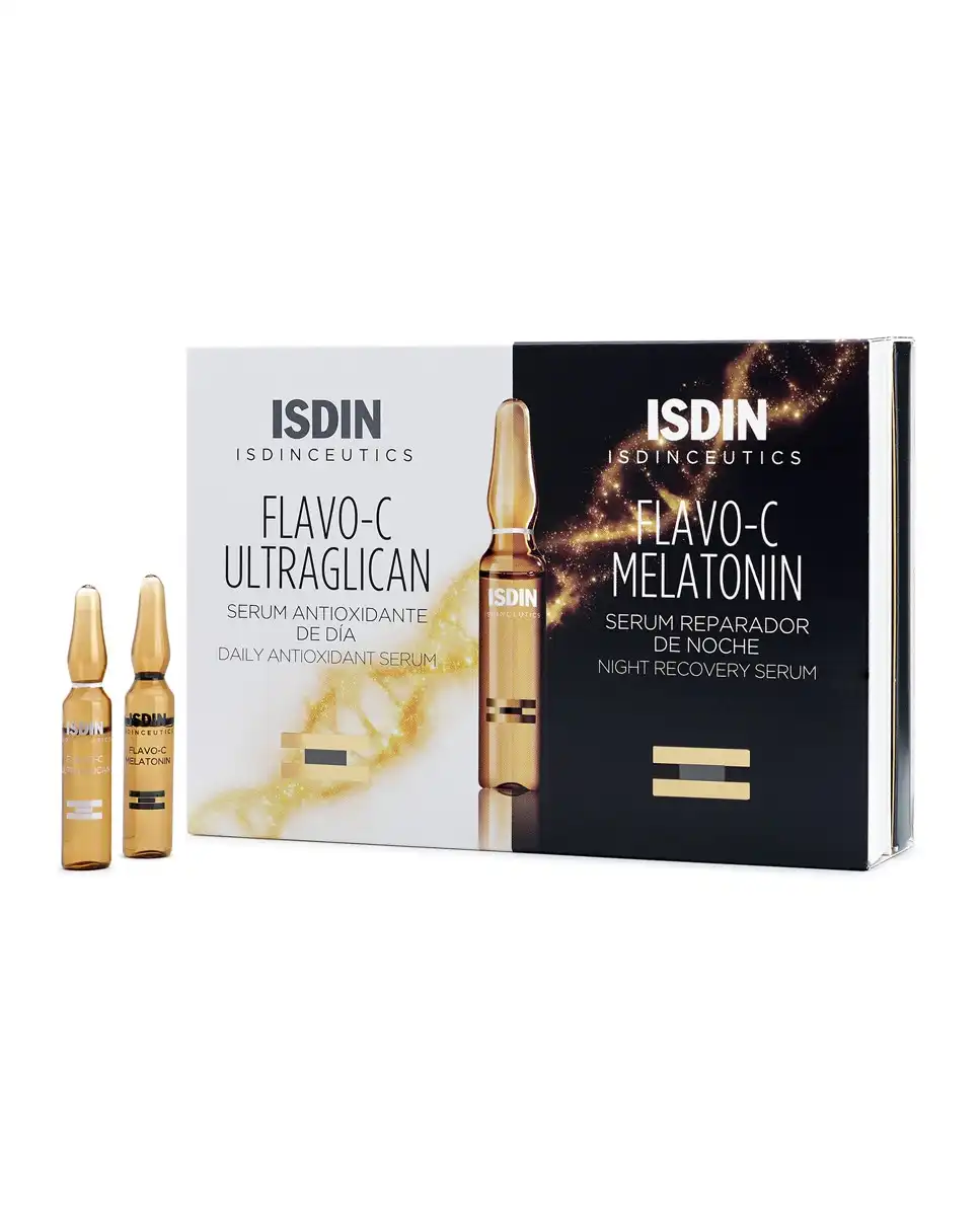 Isdinceutics - Pack Ampollas Flavo-C Melatonin + Ampollas Ultraglican - Isdinceutics - Comparador de precios
