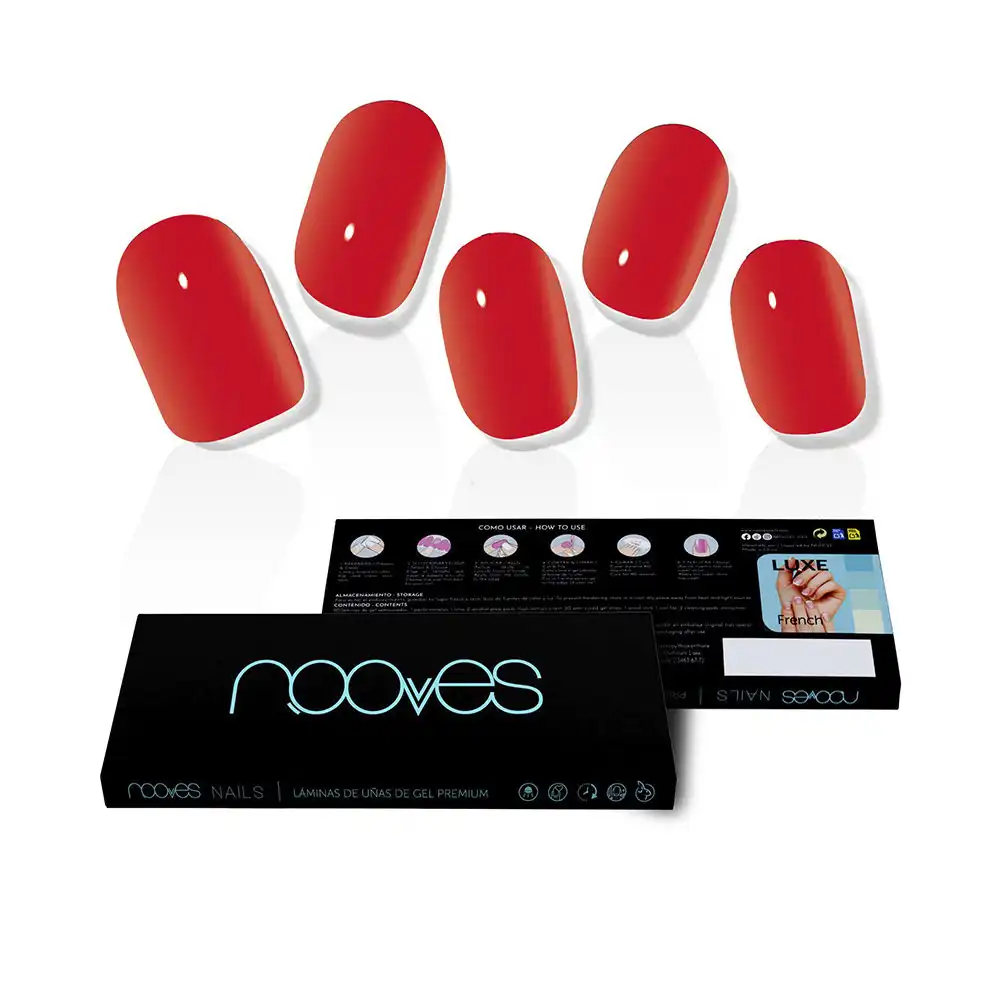 Láminas De Uñas De Gel crimson red premium luxe solid #rojo - Nooves - Comparador de precios