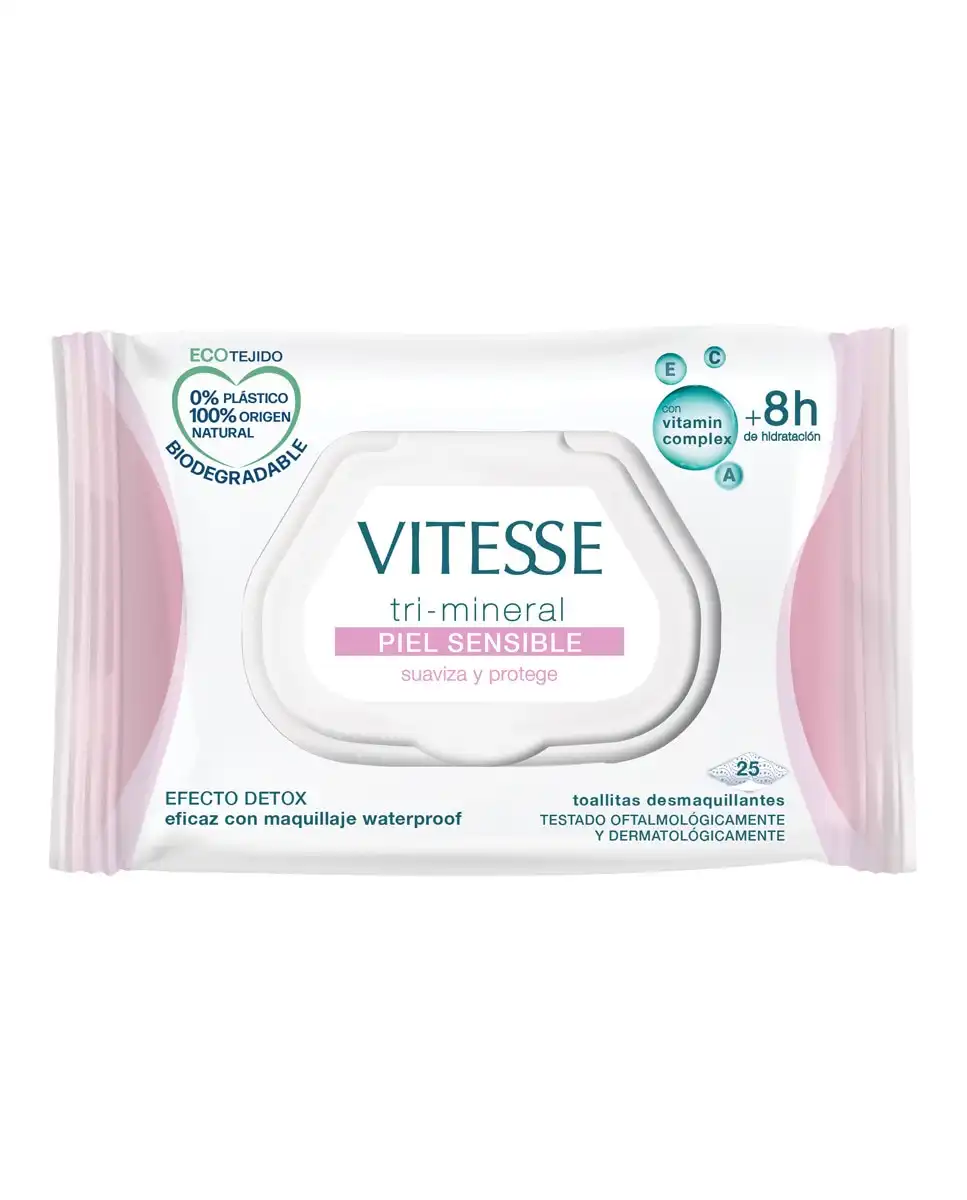Vitesse - Toallitas Desmaquillantes Piel Sensible Biodegradables - Vitesse - Comparador de precios