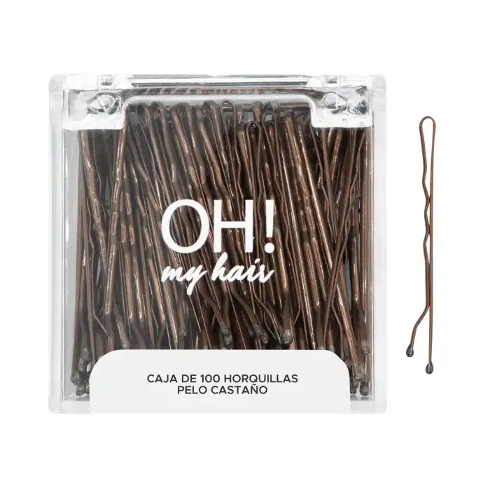 Oh My Hair Caja 100 Horquillas Pelo Castaño - You Are The Princess - Comparador de precios