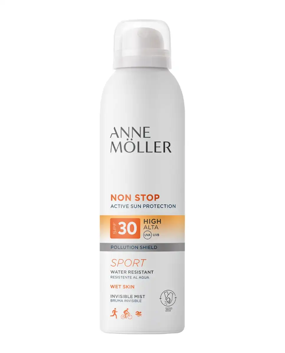 Anne Möller - Protector Solar Bruma Corporal Non Stop Mist Invisible SPF30 200 Ml - Anne Möller - Comparador de precios
