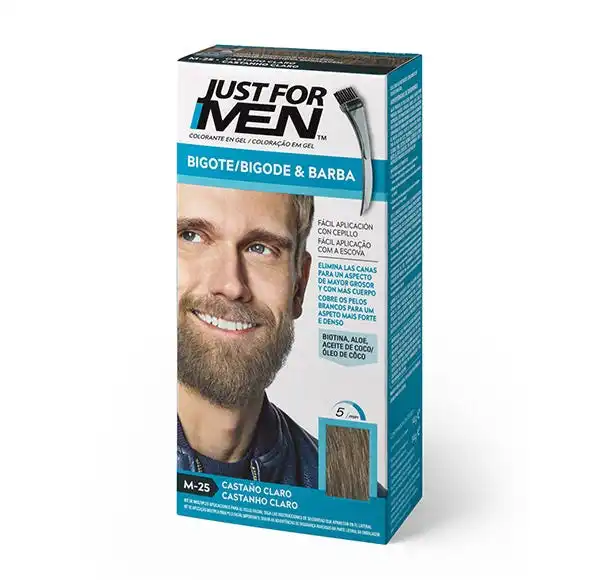 Bigote, Barba Y Patillas M-25 Castaño Claro - JUST FOR MEN - Comparador de precios