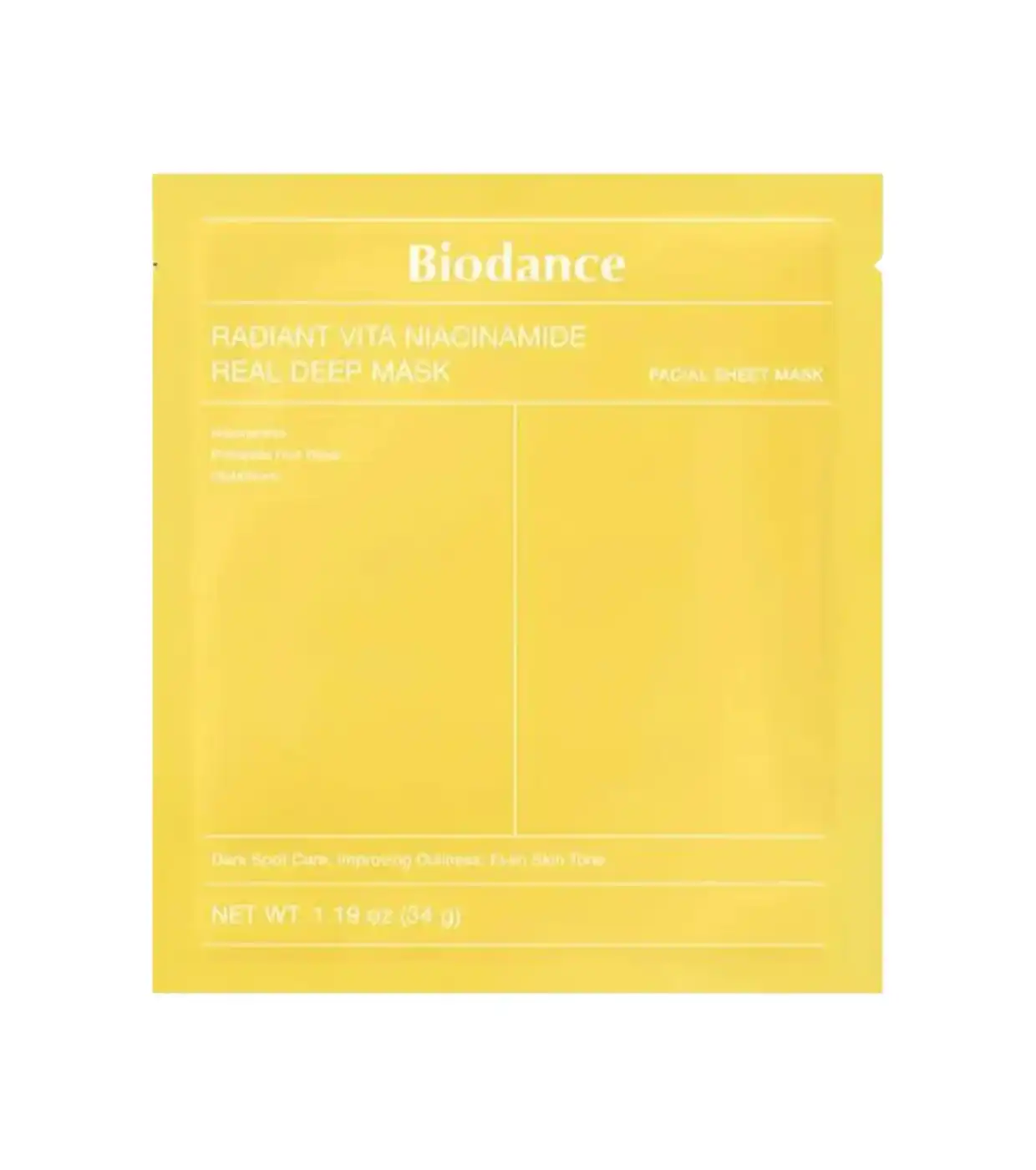 Biodance - Mascarilla facial - Radiant Vita Niacinamide - Biodance - Comparador de precios