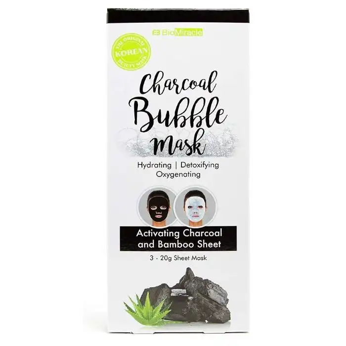 Charcoal Bubble Mask Máscara de burbujas de carbón - BIOMIRACLE - Comparador de precios