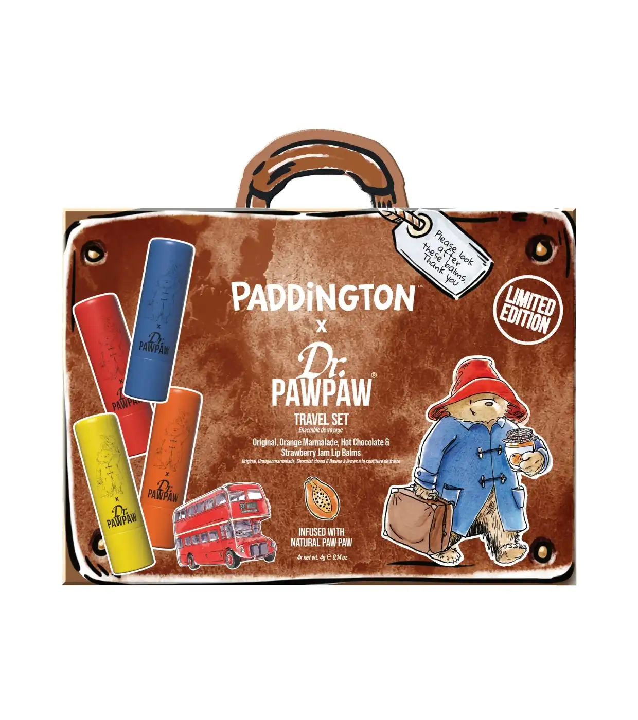 Dr. PAWPAW - *Paddington* - Set de bálsamos labiales - Travel Set - Dr PawPaw - Comparador de precios