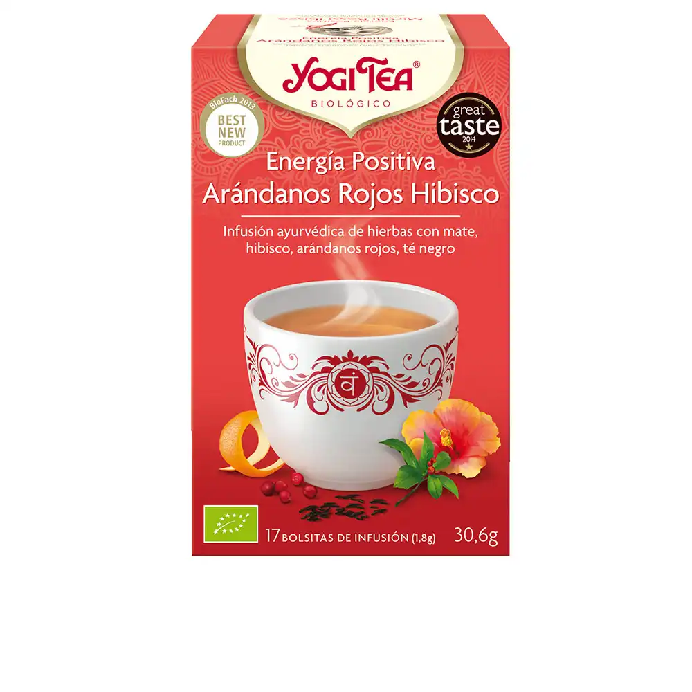 Energía Positiva arándanos hibisco infusión 17 x 1,8 gr - Yogi Tea - Comparador de precios