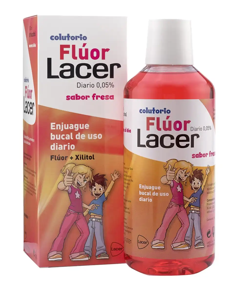 Lacer - Flúor Diario 0,05% Fresa 500 Ml - lacer - Comparador de precios