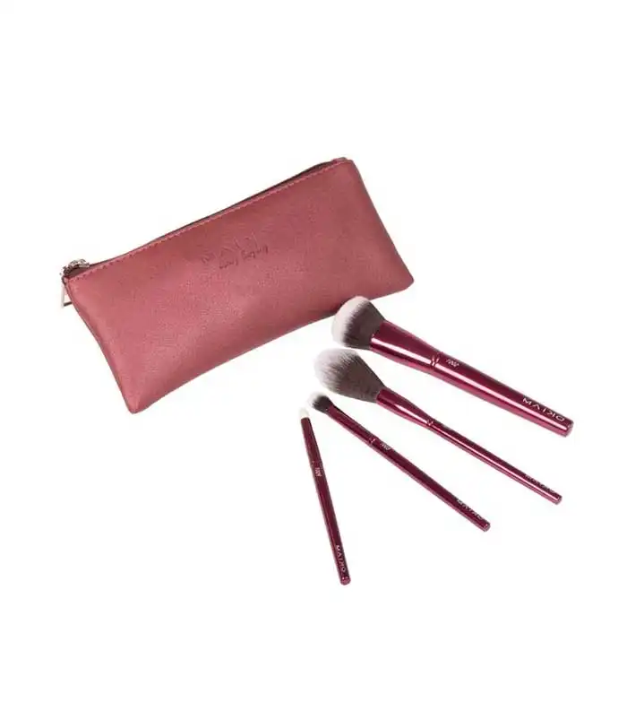 Maiko - Set de 4 brochas Luxury Burgundy - MAIKO - Comparador de precios