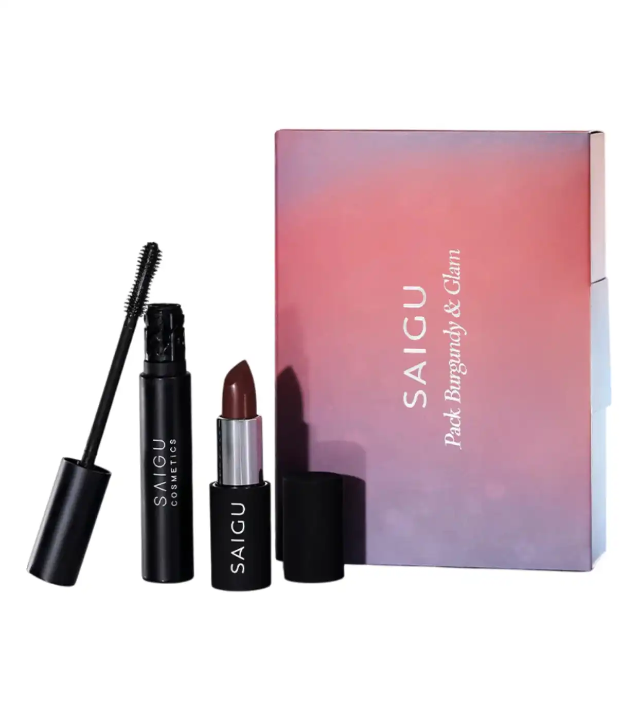 Saigu Cosmetics - Pack Burgundy & Glam - Velvet Gala + Click & Long - Saigu Cosmetics - Comparador de precios