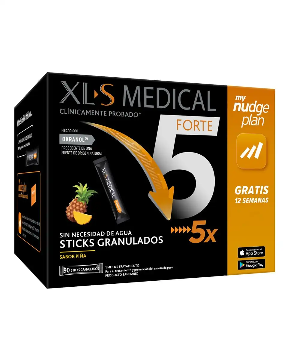 XLs Medical - 90 Sticks Forte 5 Sabor A Piña - XLs Medical - Comparador de precios