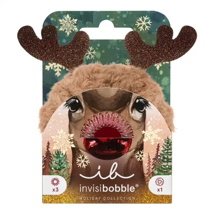 ¡50% DTO! Set Navideño Reno Nariz Roja - Invisibobble - Comparador de precios