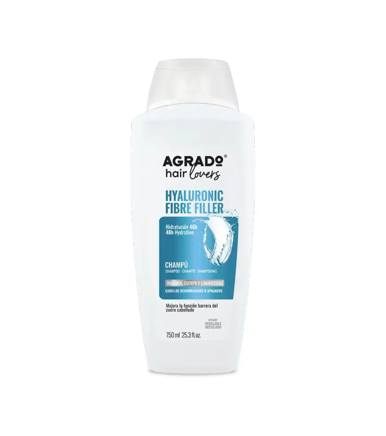 Agrado - Champú Hyaluronic fibre filler - Cabellos deshidratados o apagados - Agrado - Comparador de precios