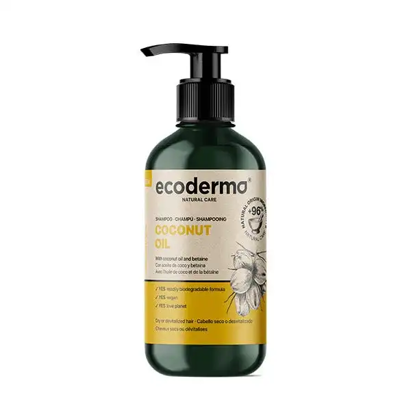 Coconut Oil Shampoo - ECODERMA - Comparador de precios