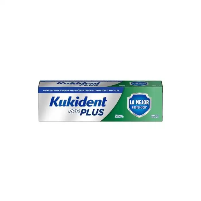 Crema fijadora dentadura postiza pro plus barrera anticomida s... - Kukident - Comparador de precios