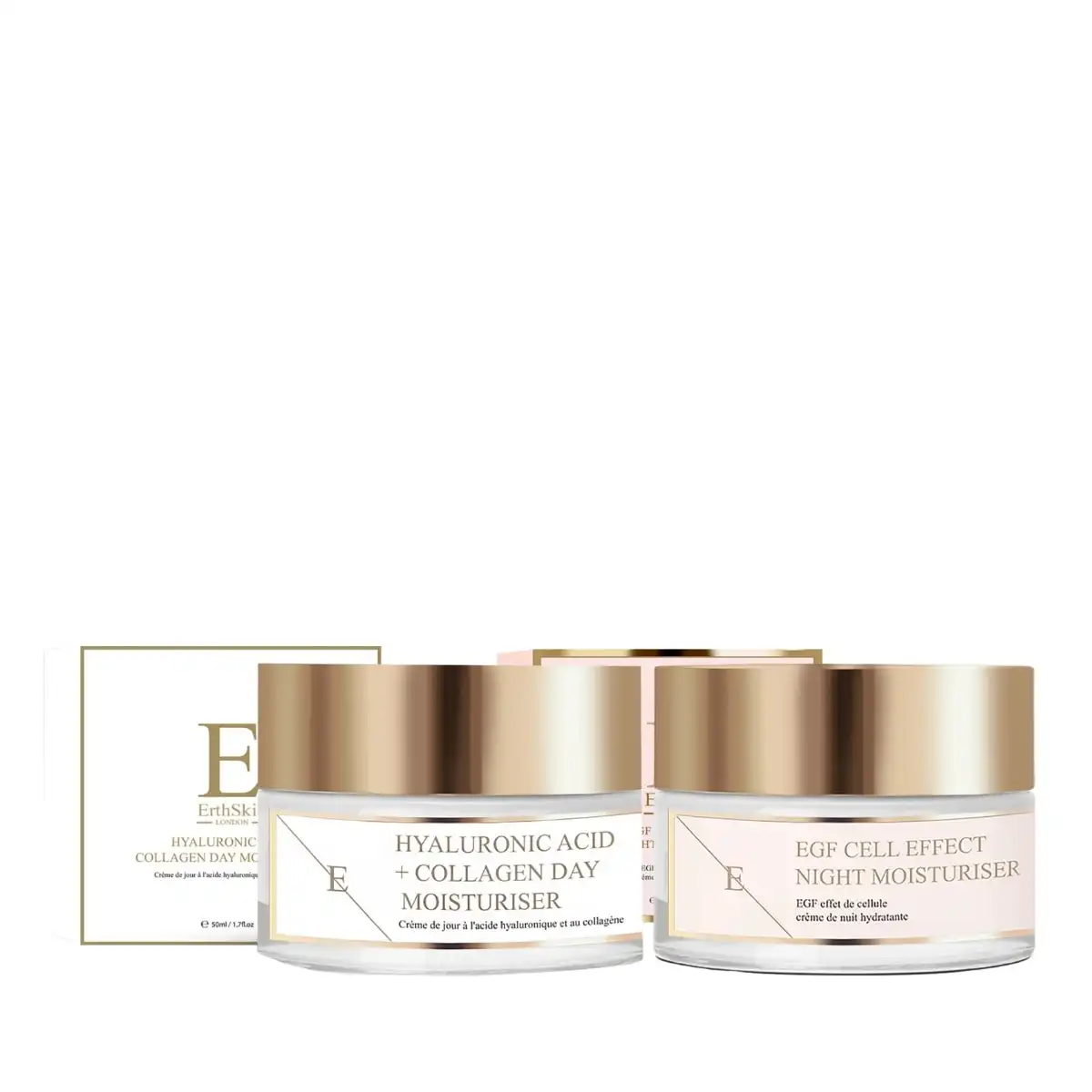 Dúo Hydra Day + EGF Night Set de tratamiento facial - ErthSkin London - Comparador de precios