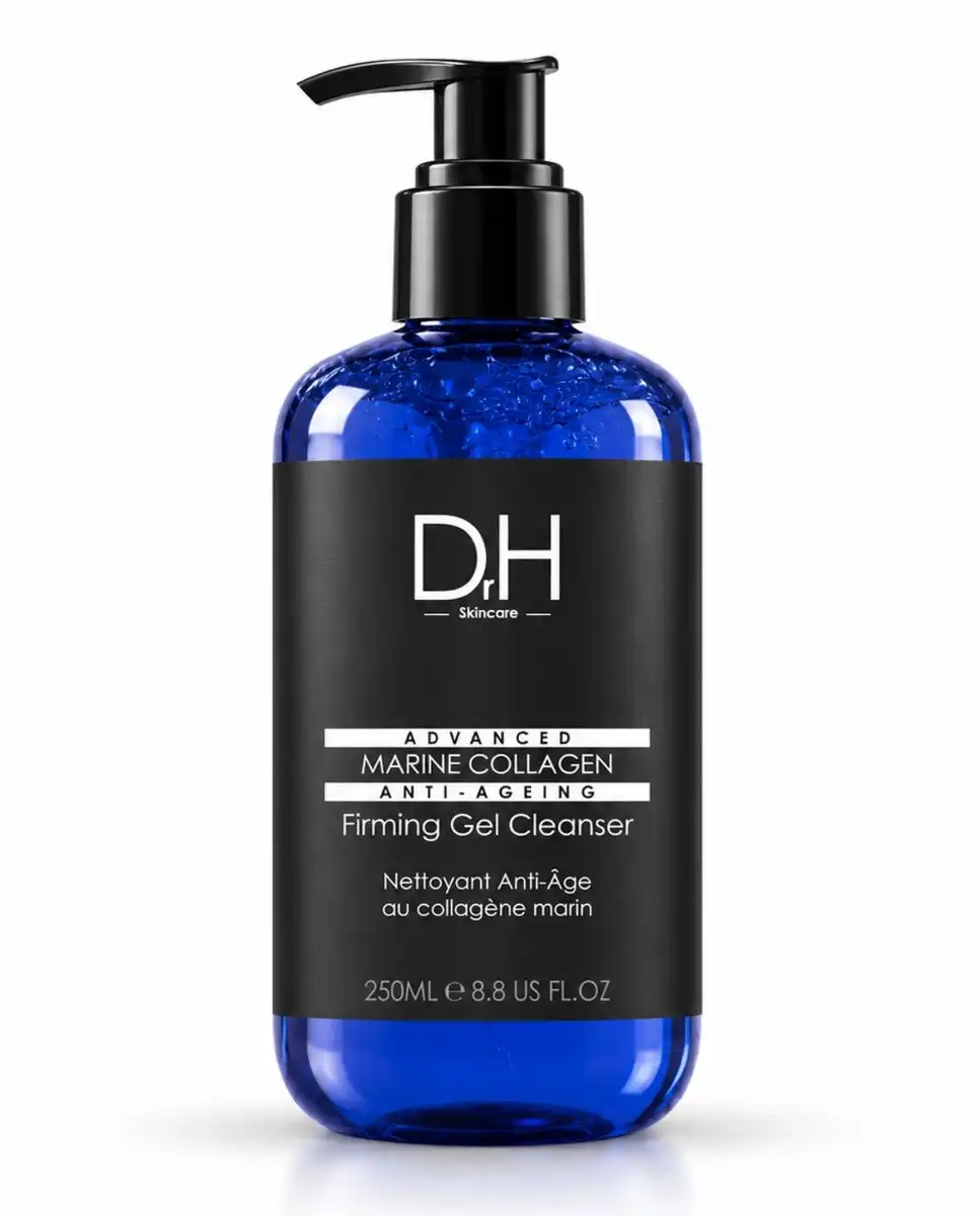 Gel limpiador reafirmante avanzado con colágeno marino Dr H 250ml 700 - Skin Chemists - Comparador de precios