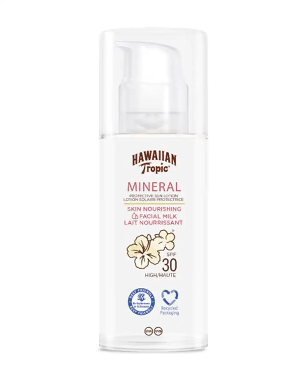 Hawaiian Tropic - Loción Facial Protectora Mineral Con Dosificador SPF30 - Hawaiian Tropic - Comparador de precios