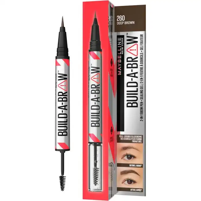 Lapiz y gel de cejas 2 en 1 build a brow n-260 - MAYBELLINE NEW YORK - Comparador de precios