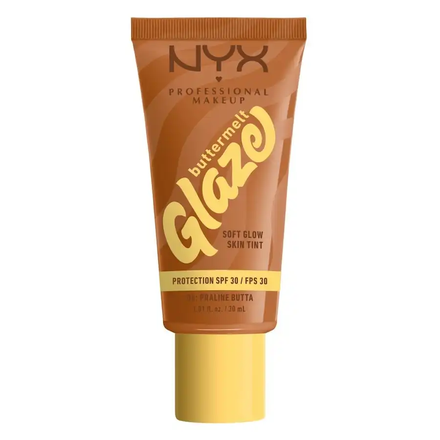 NYX Professional Makeup - Buttermelt Glaze FPS 30 Bases de maquillaje 30 ml 06W - PRALINE BUTTA - NYX Professional Makeup - Comparador de precios