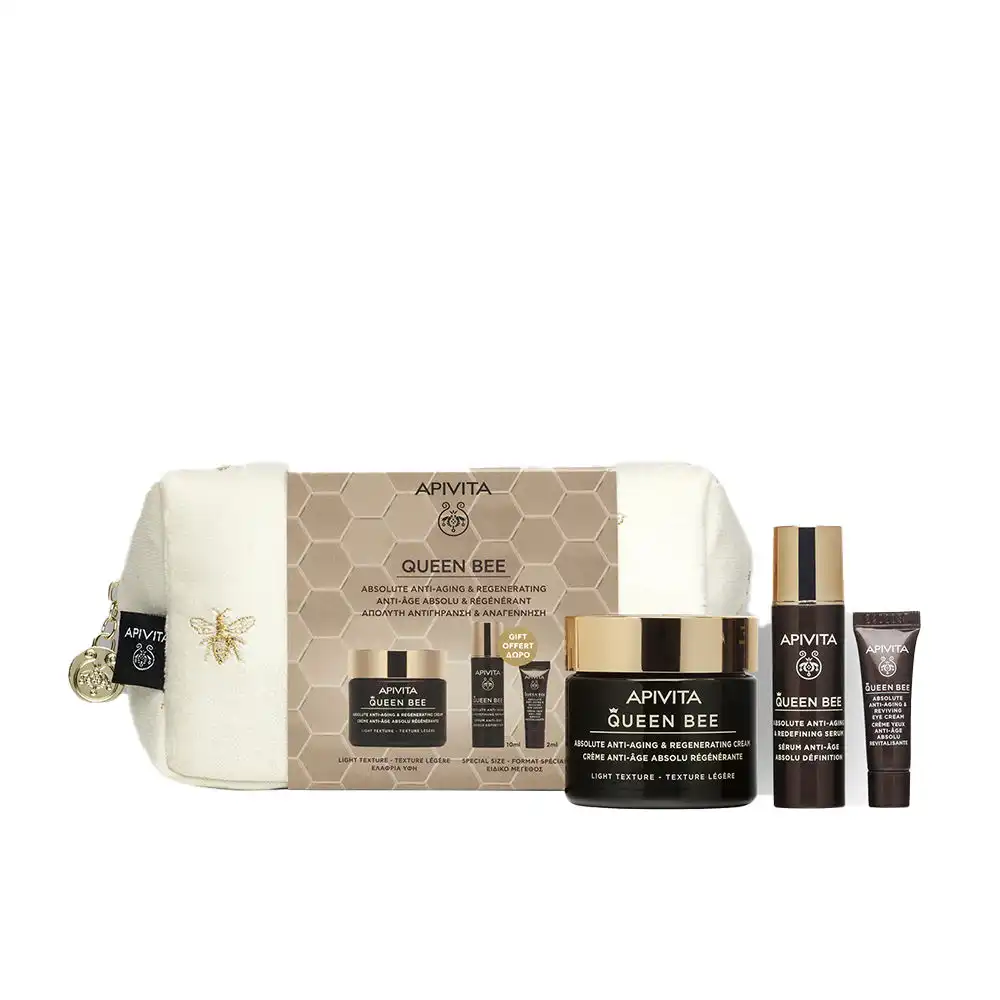 Queen Bee Crema Regeneradora Antiedad Absoluto Ligera Estuche 4 pz - Apivita - Comparador de precios