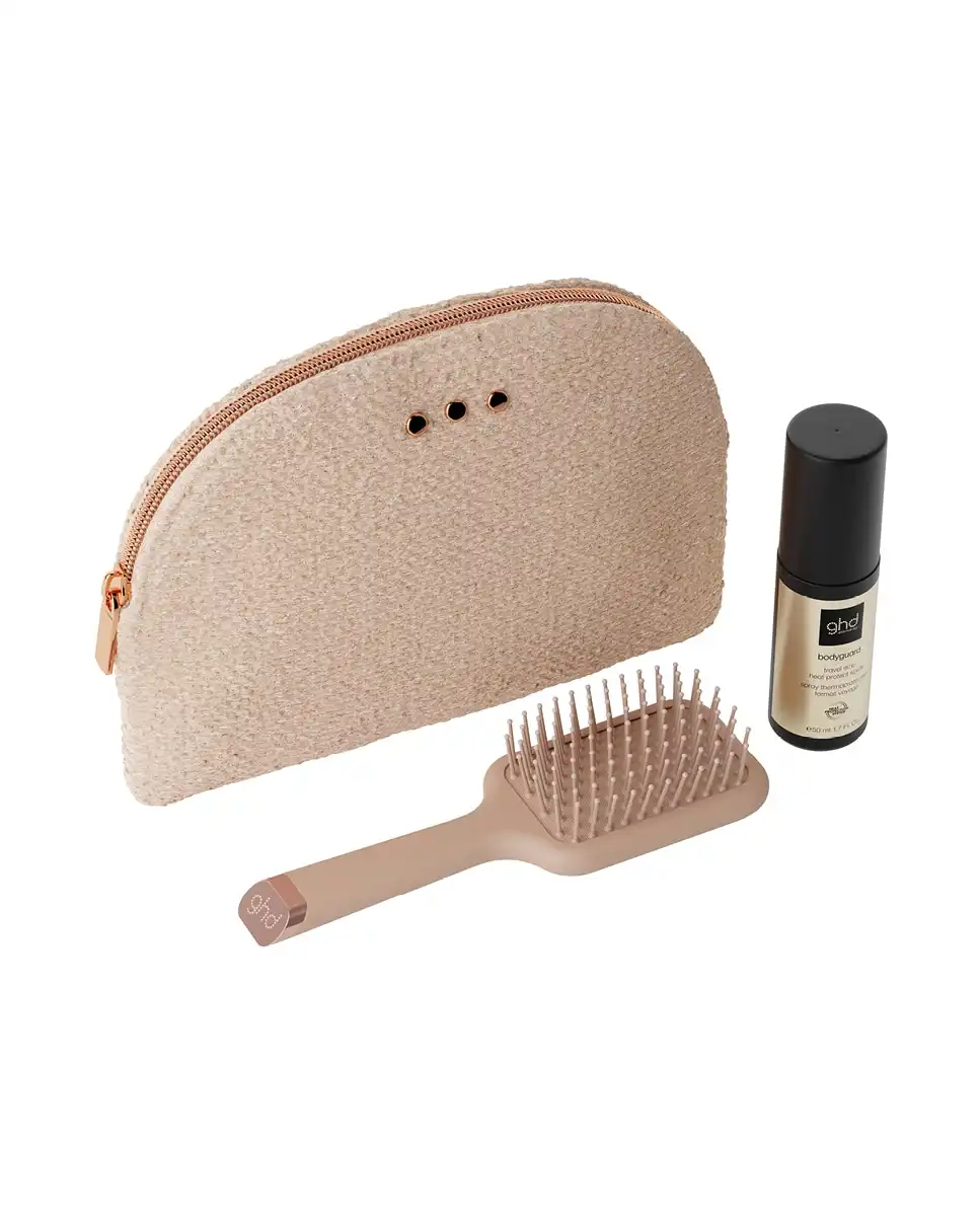 Set regalo ghd con neceser, protector y mini cepillo beige cashmere - GHD - Comparador de precios
