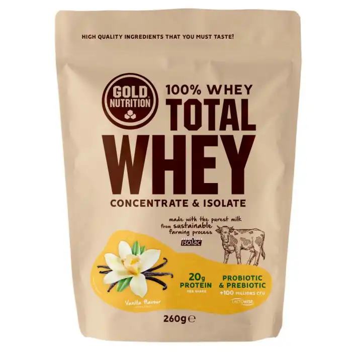 Total Whey Vainilla 260 gr - GoldNutrition - Comparador de precios