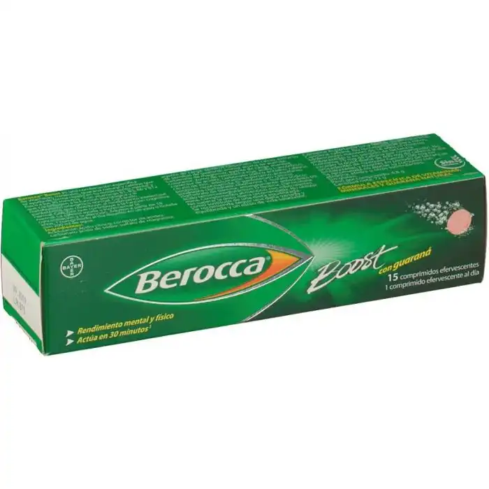 ¡0% DTO! Berocca Boost Comprimidos Efervescentes con Guaraná - Bayer - Comparador de precios