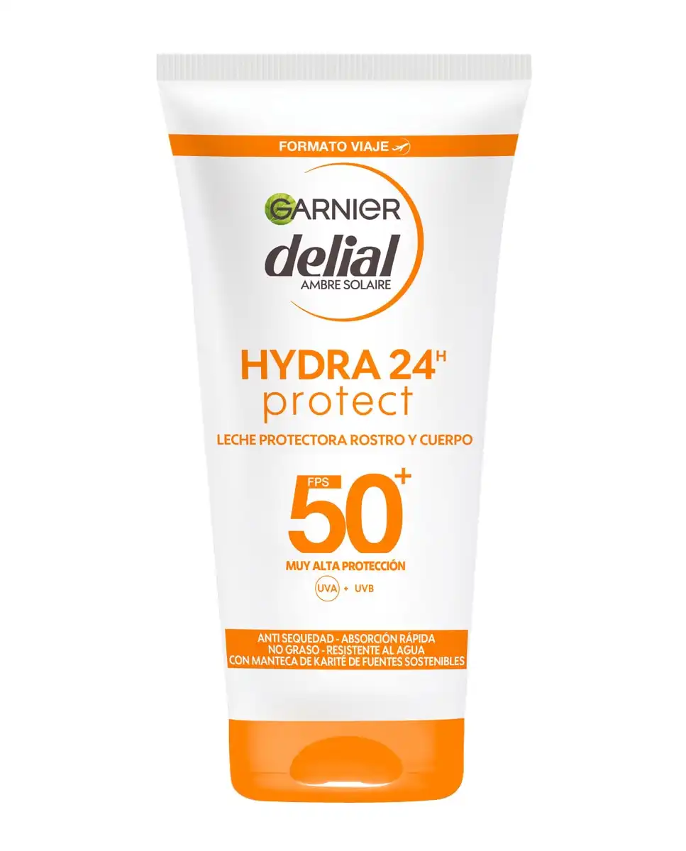 DELIAL - Leche Protectora Rostro Y Cuerpo Hidra 24 Protect FPS 50+ Formato Viaje 50 Ml Garnier - DELIAL - Comparador de precios